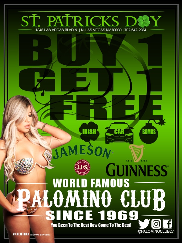 Come Celebrate St. Patrick's Day at the Palomino Club!